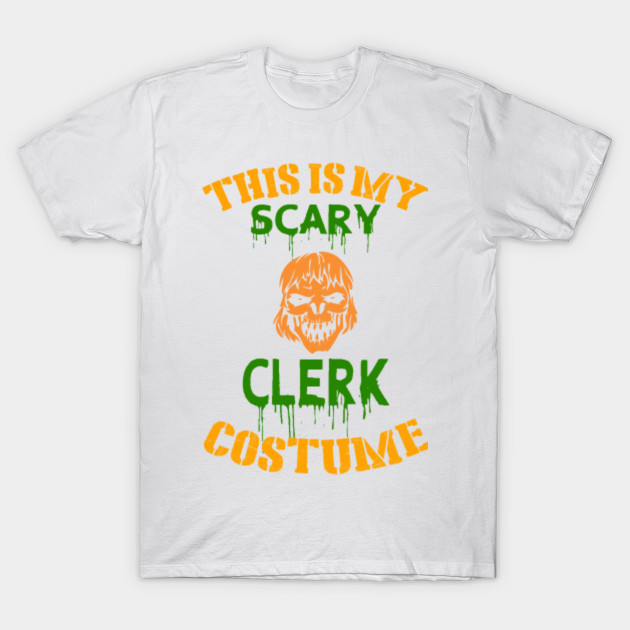 This Is My Scary Clerk Costume T-Shirt-TOZ